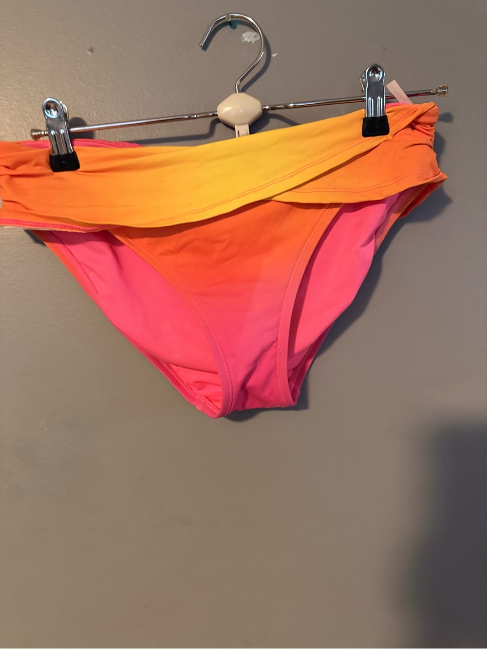 Bleu Rod Beattie Pink and Orange Ombre Bikini Bottoms